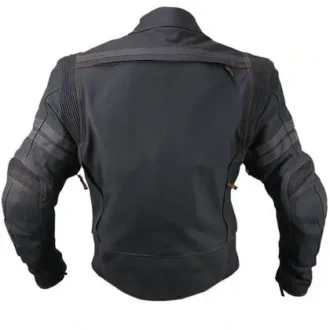 Real Black Biker Leather jacket