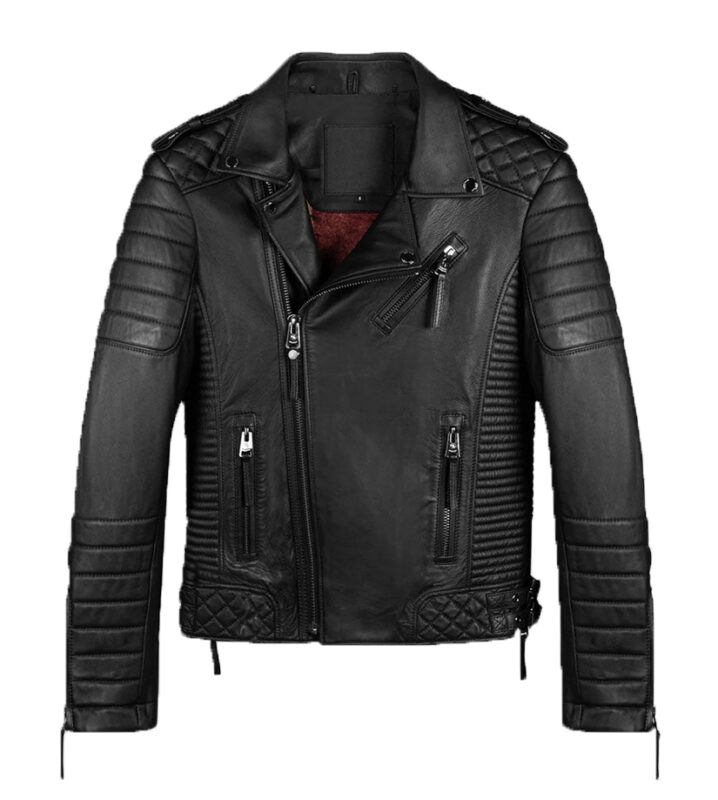 Black Biker Retro Leather Jacket