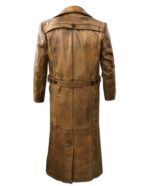 Men's Leather Duster Trench Coat