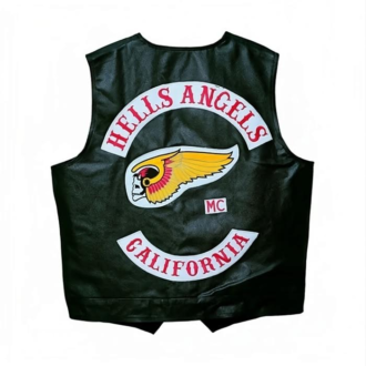 Men's Hells California Angels Genuine Leather Vest